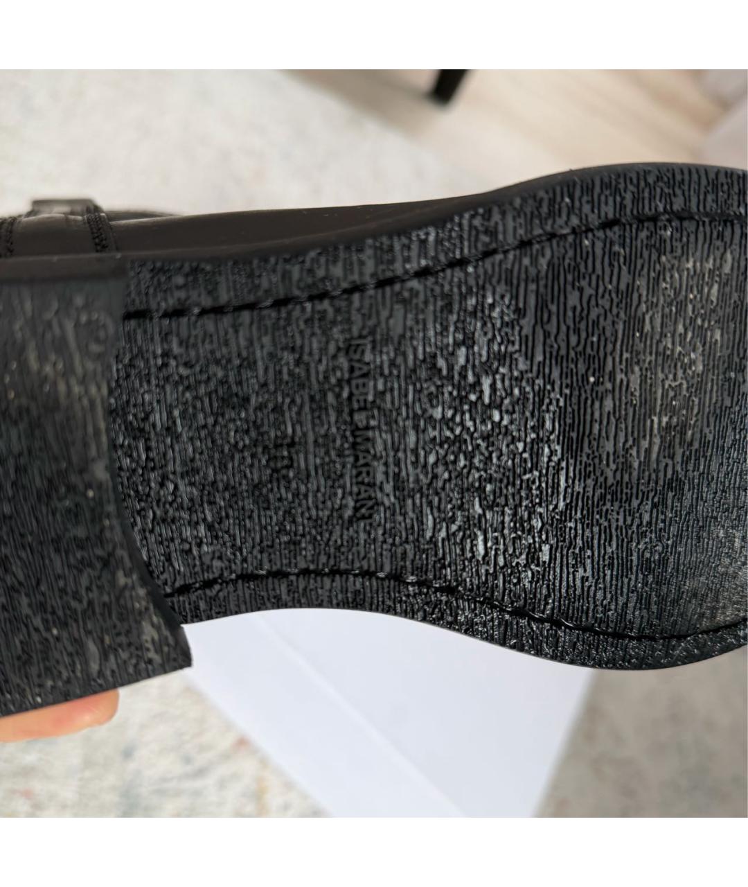 ISABEL MARANT Черные кожаные полусапоги, фото 7