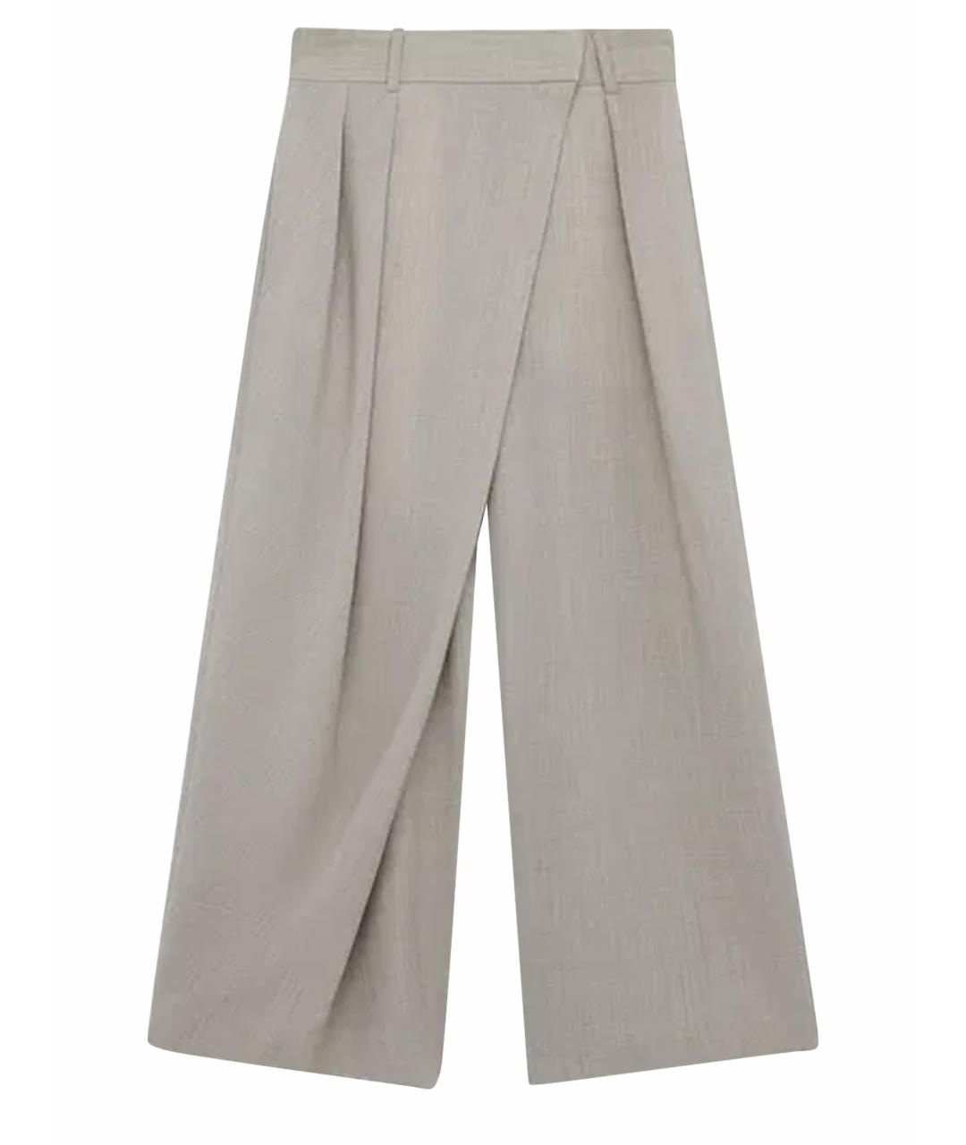 LOEWE Бежевые брюки широкие, фото 1