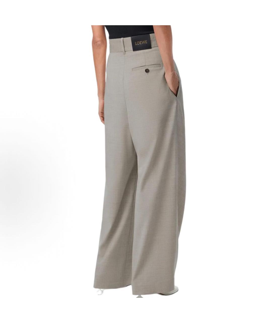 LOEWE Бежевые брюки широкие, фото 2