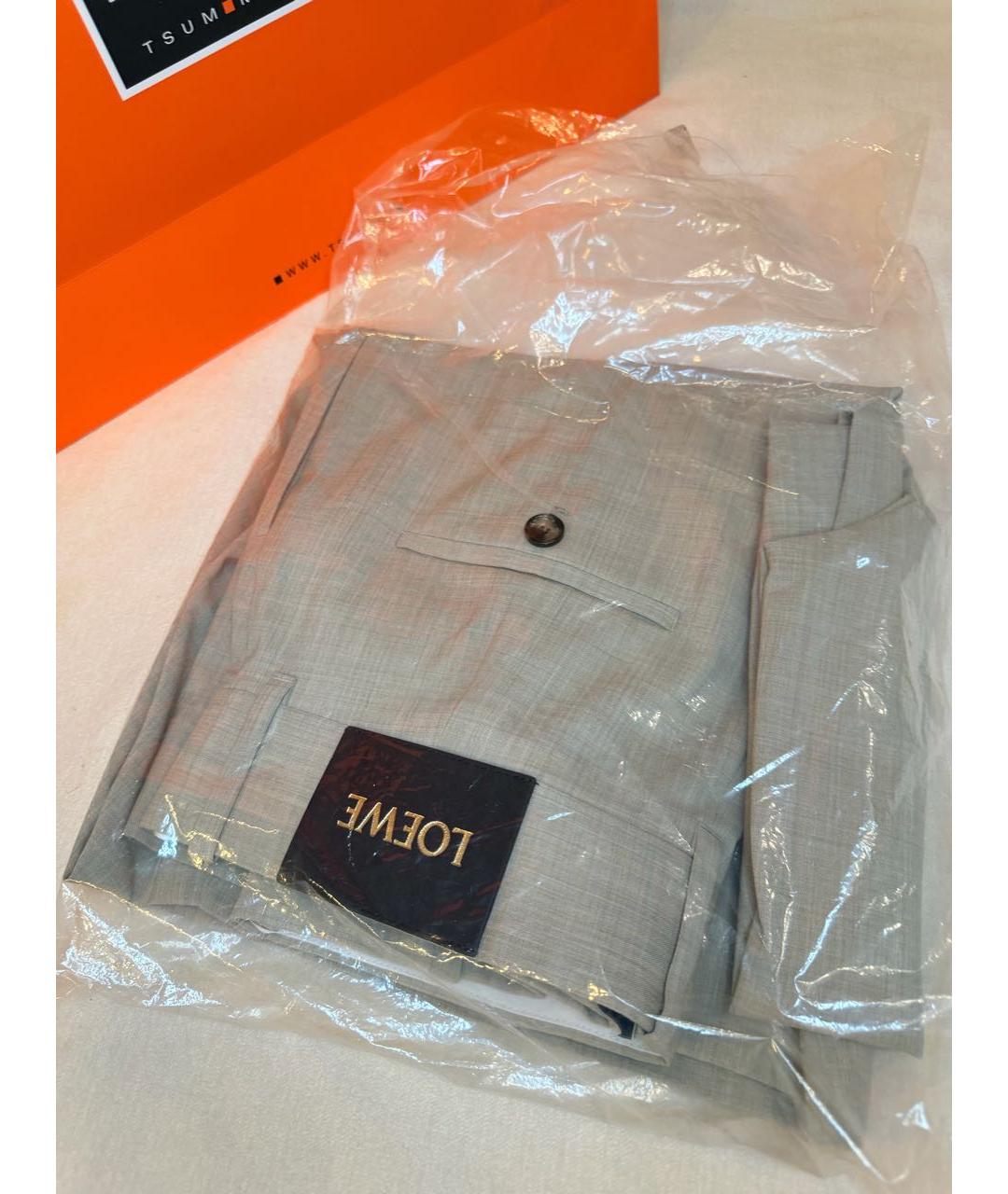 LOEWE Бежевые брюки широкие, фото 7