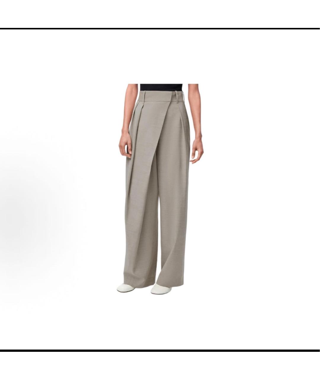 LOEWE Бежевые брюки широкие, фото 8