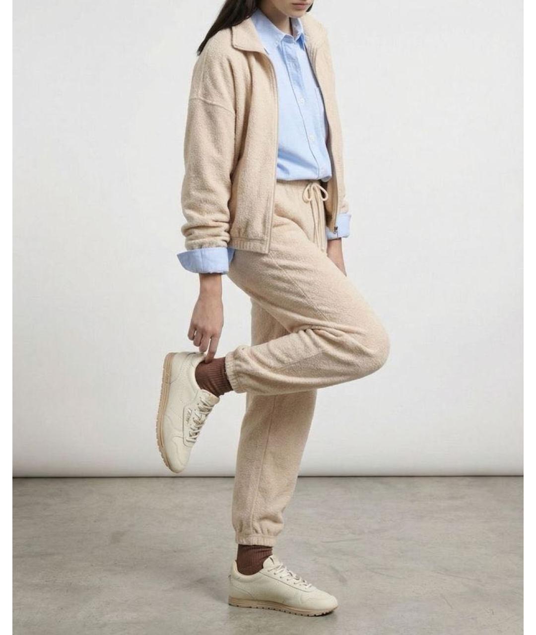 AUTRY Бежевые кожаные кроссовки, фото 5