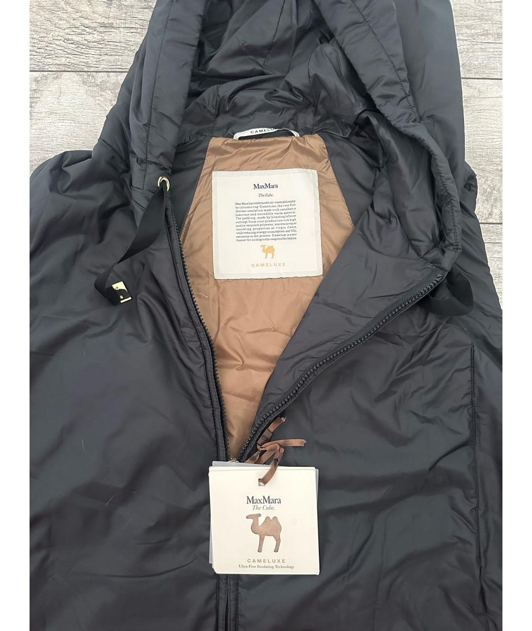 MAX MARA THE CUBE Черный полиэстеровый жилет, фото 5