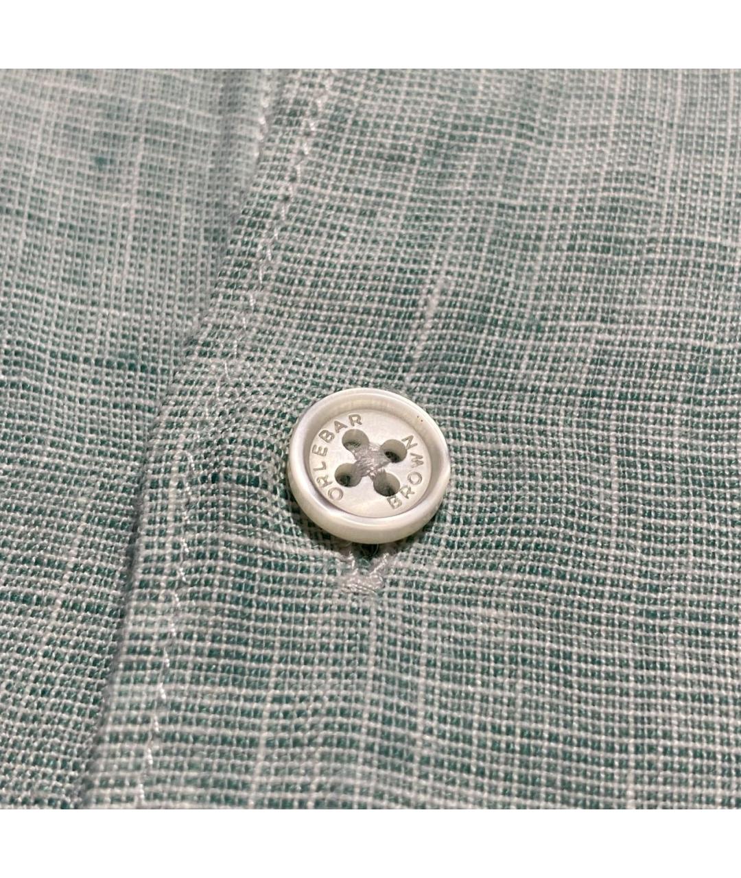 ORLEBAR BROWN Зеленая льняная кэжуал рубашка, фото 8