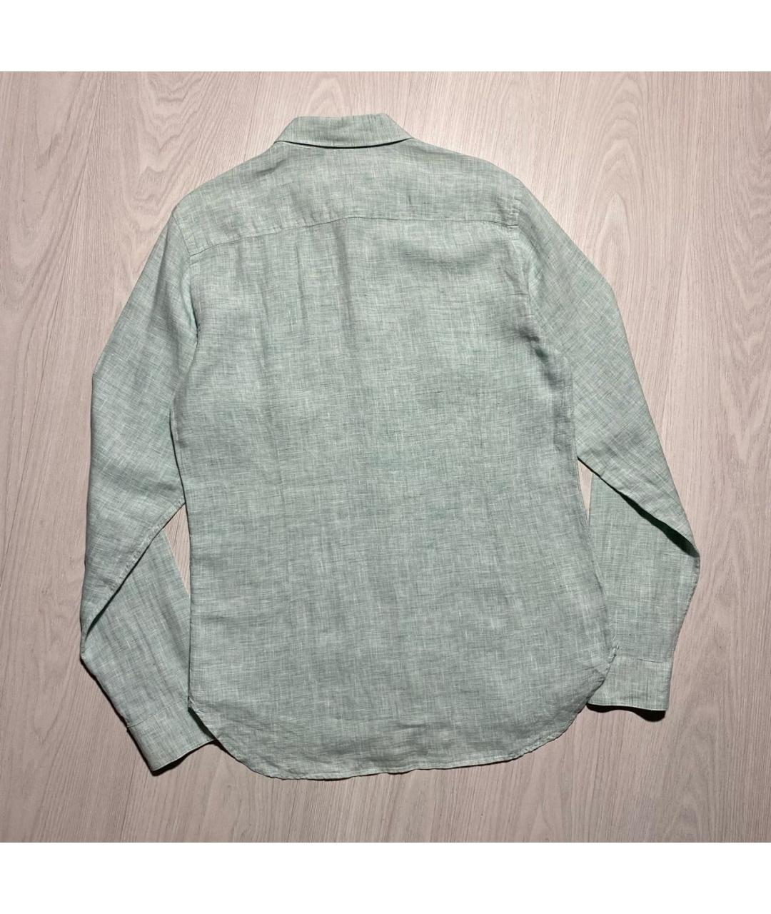 ORLEBAR BROWN Зеленая льняная кэжуал рубашка, фото 6