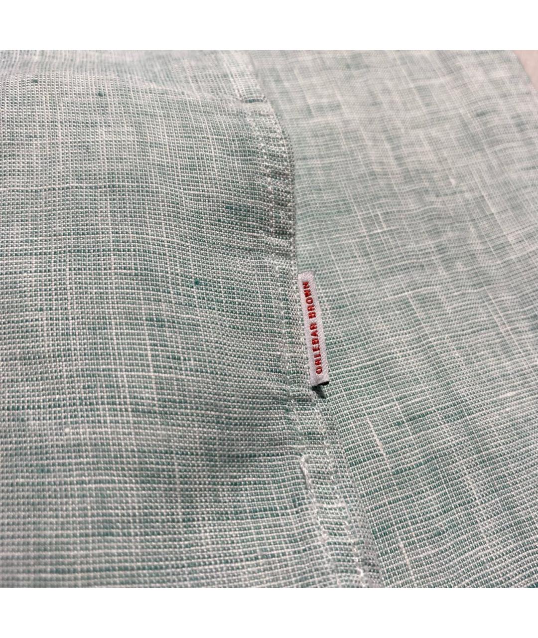 ORLEBAR BROWN Зеленая льняная кэжуал рубашка, фото 7