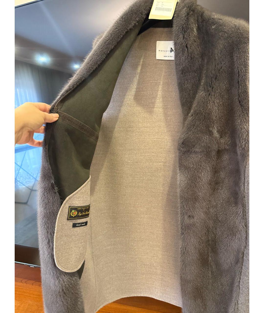 MANZONI 24 Бежевый кашемировый жилет, фото 4