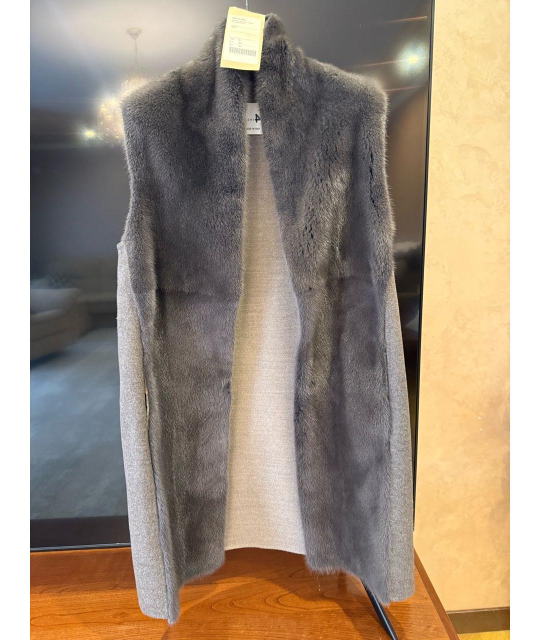 MANZONI 24 Бежевый кашемировый жилет, фото 2