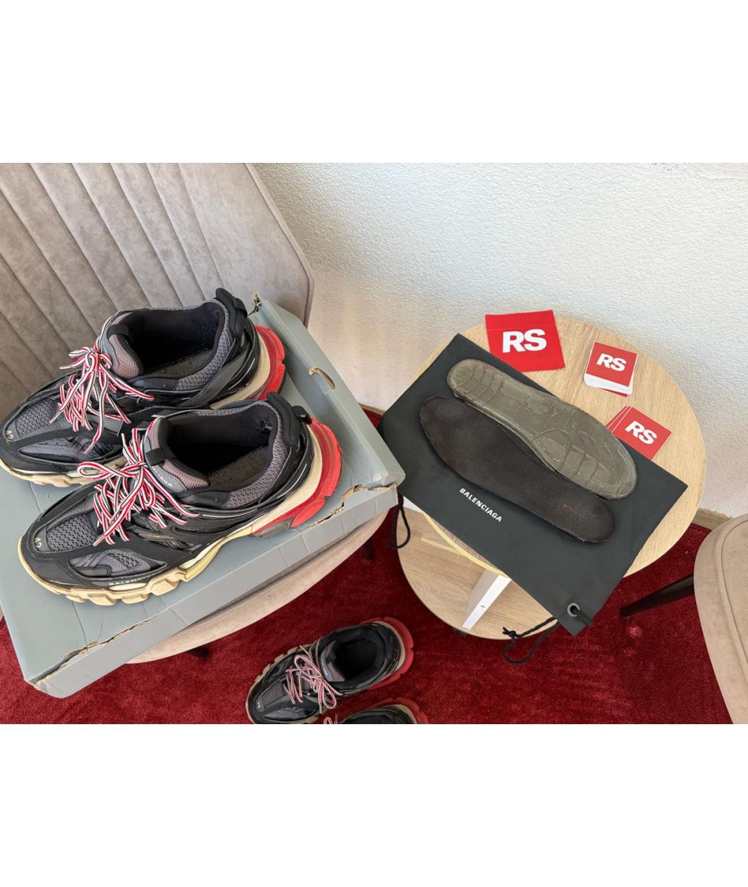 BALENCIAGA Мульти кожаные низкие кроссовки / кеды, фото 7