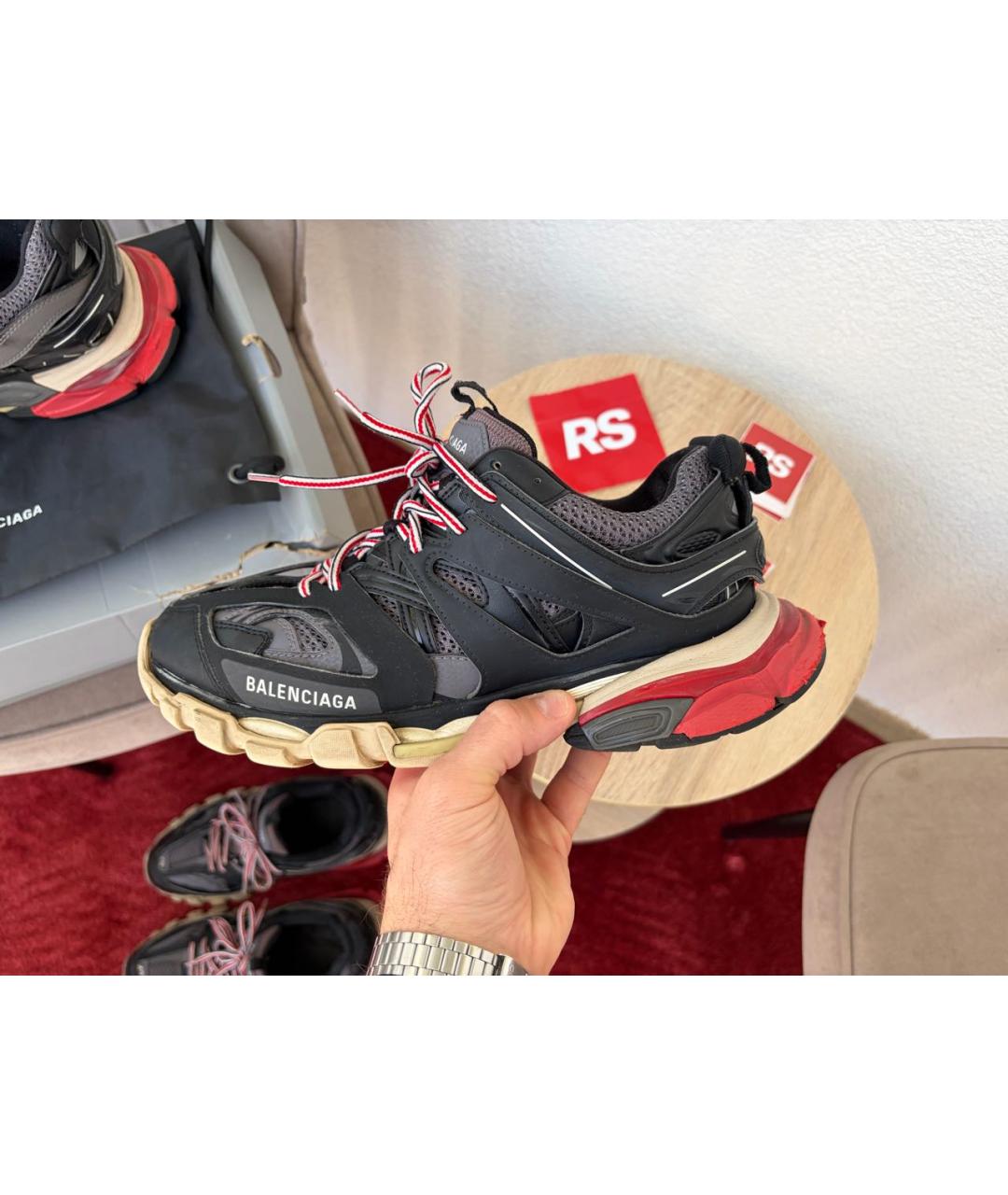 BALENCIAGA Мульти кожаные низкие кроссовки / кеды, фото 8