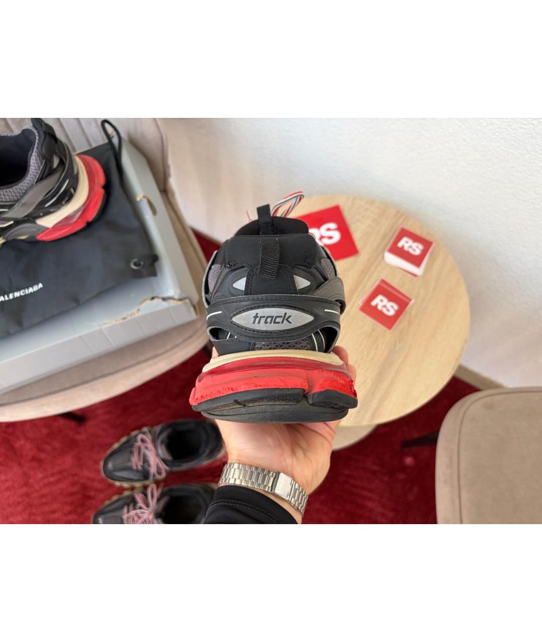 BALENCIAGA Мульти кожаные низкие кроссовки / кеды, фото 3