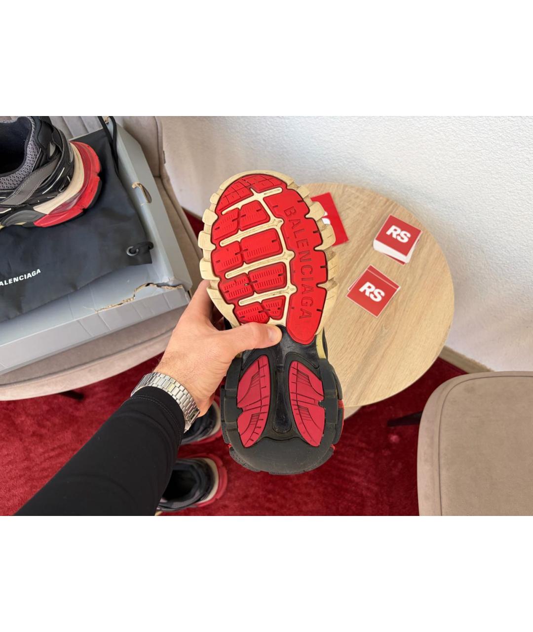 BALENCIAGA Мульти кожаные низкие кроссовки / кеды, фото 4