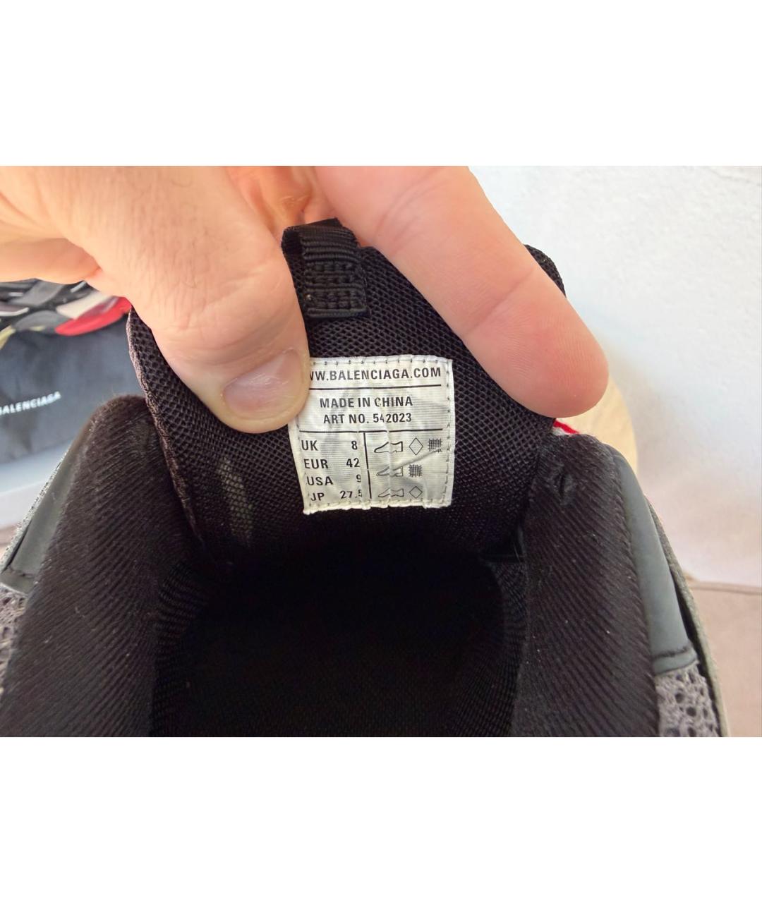 BALENCIAGA Мульти кожаные низкие кроссовки / кеды, фото 6