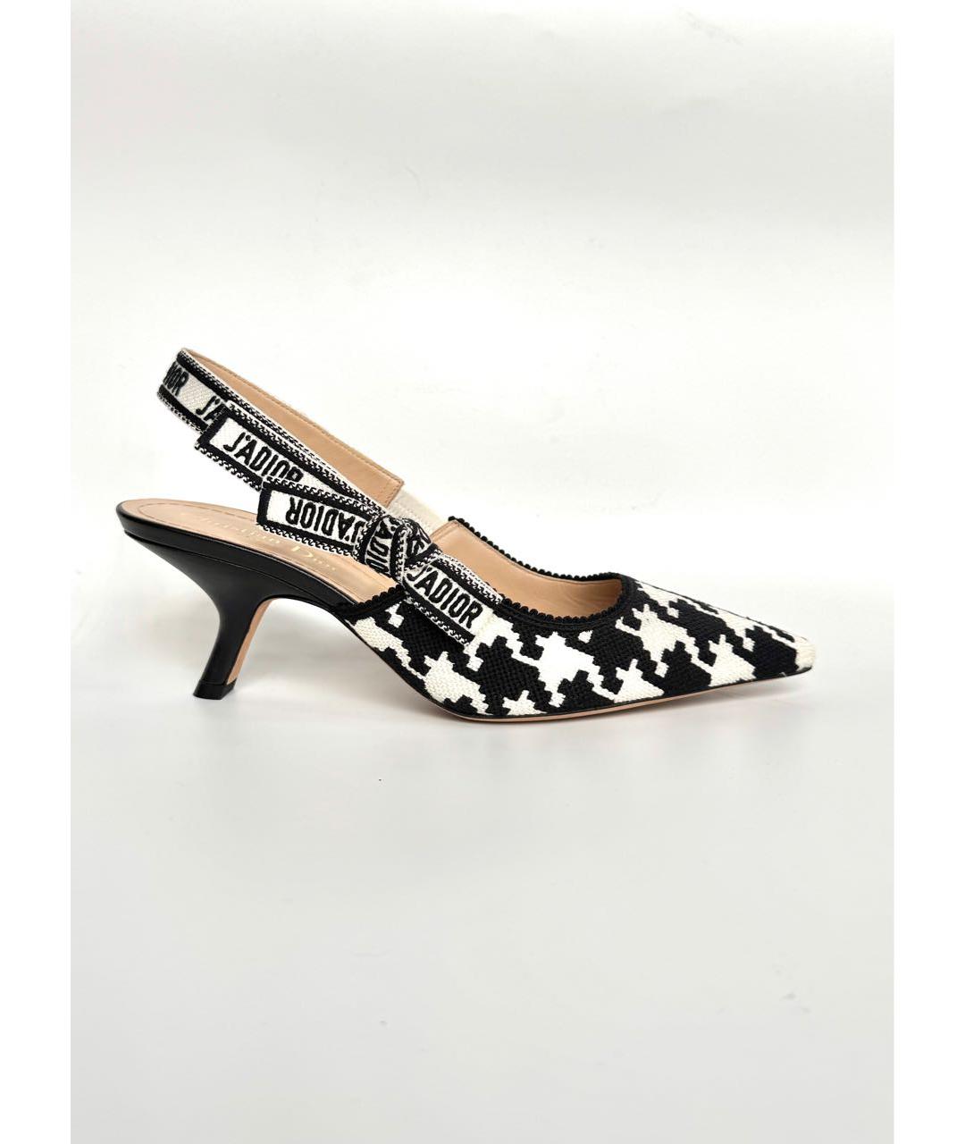 CHRISTIAN DIOR Мульти текстильные туфли, фото 5