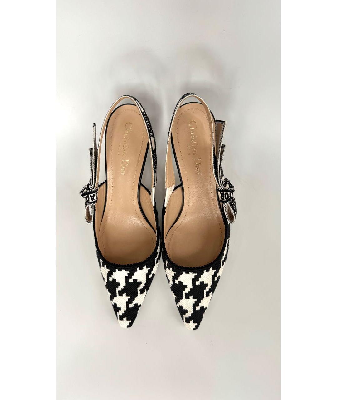 CHRISTIAN DIOR Мульти текстильные туфли, фото 3