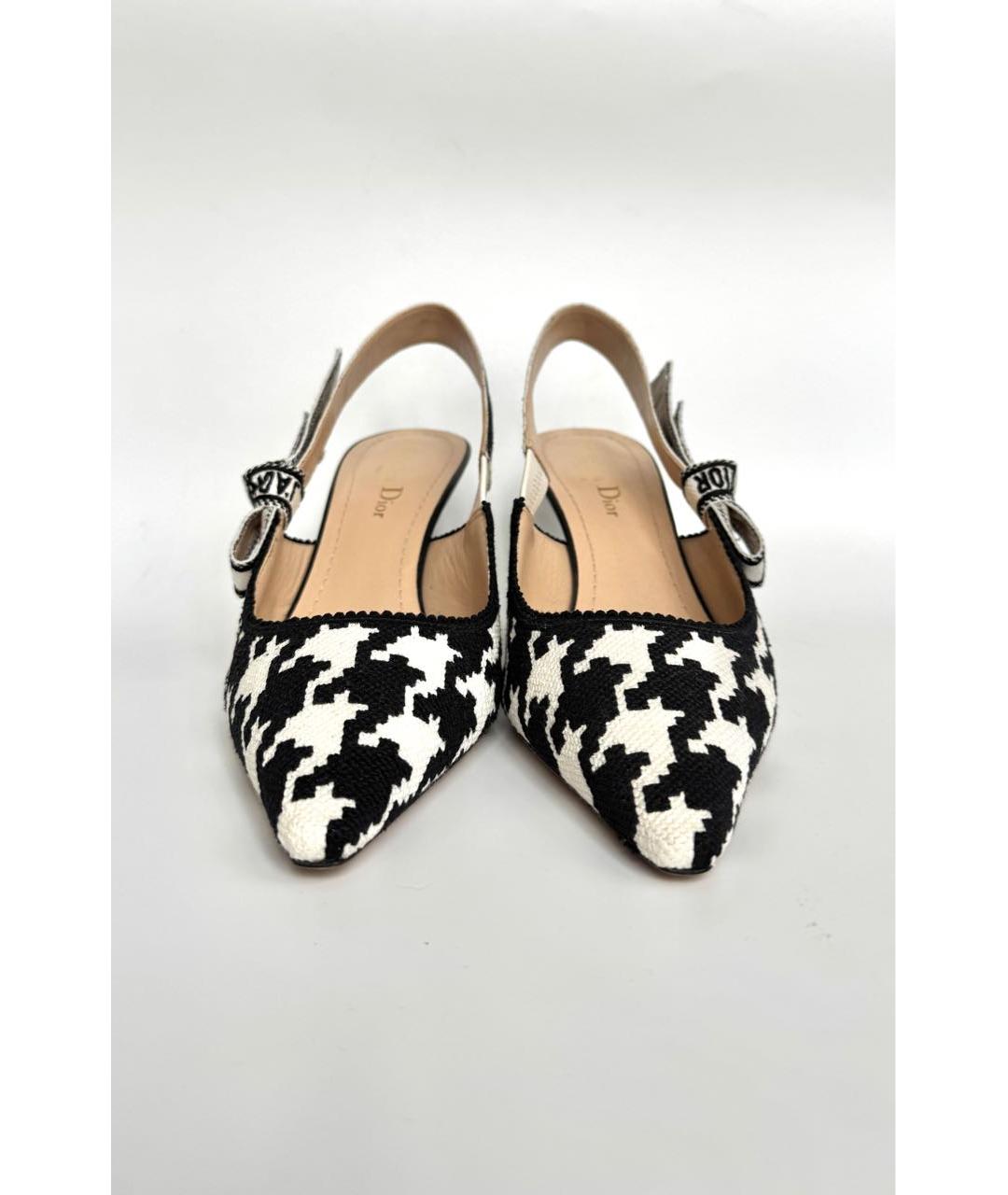 CHRISTIAN DIOR Мульти текстильные туфли, фото 2