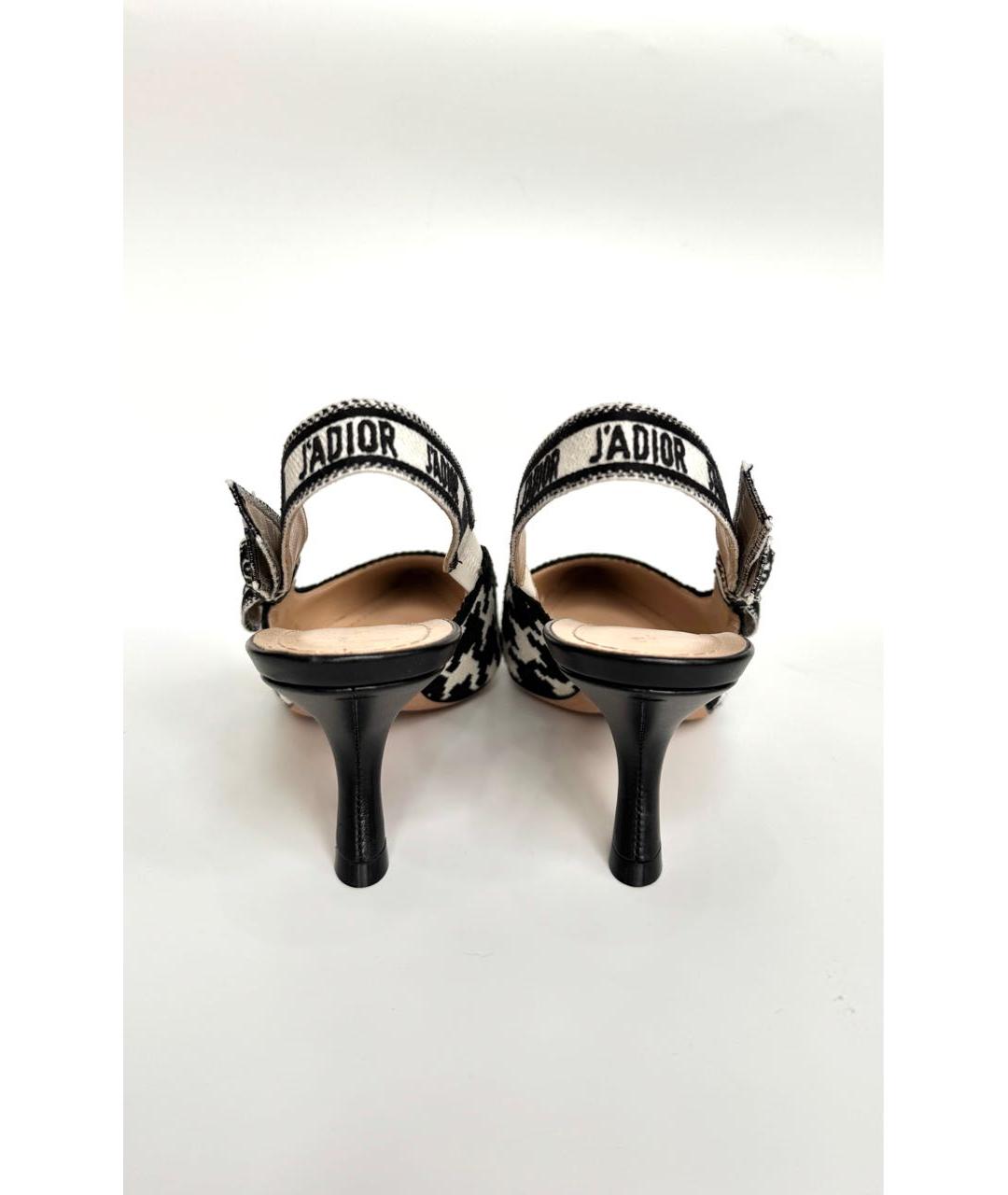 CHRISTIAN DIOR Мульти текстильные туфли, фото 4