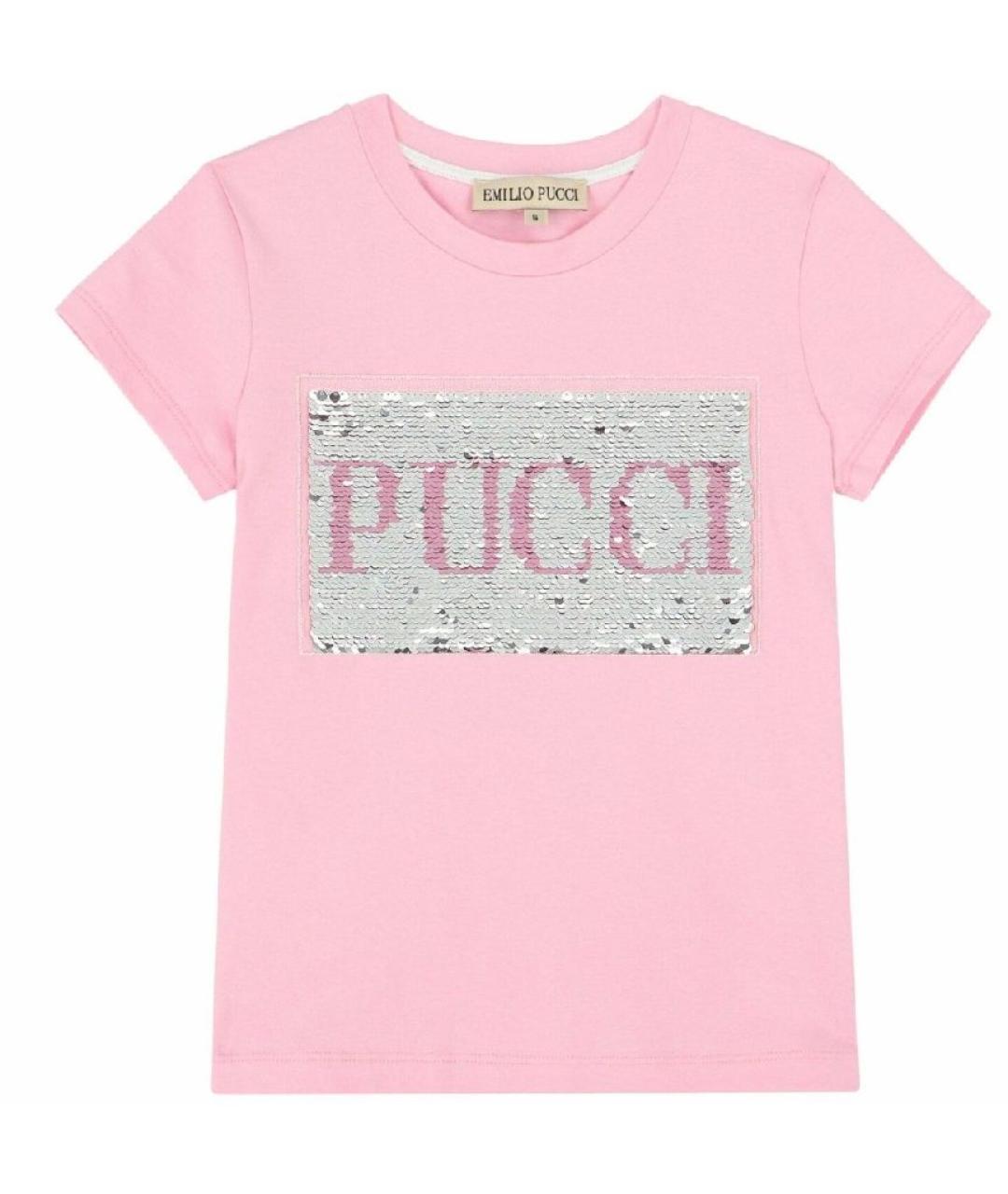 EMILIO PUCCI Розовый хлопковый детская футболка / топ, фото 5