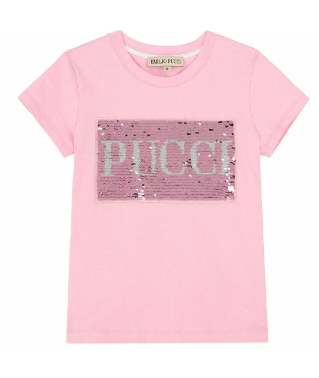 EMILIO PUCCI Розовый хлопковый детская футболка / топ, фото 2