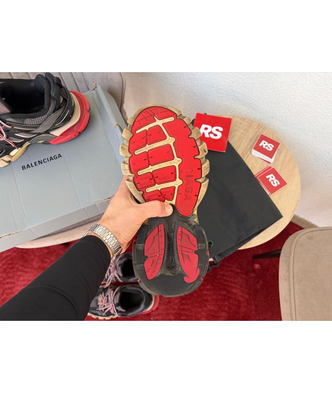 BALENCIAGA Мульти кожаные низкие кроссовки / кеды, фото 5