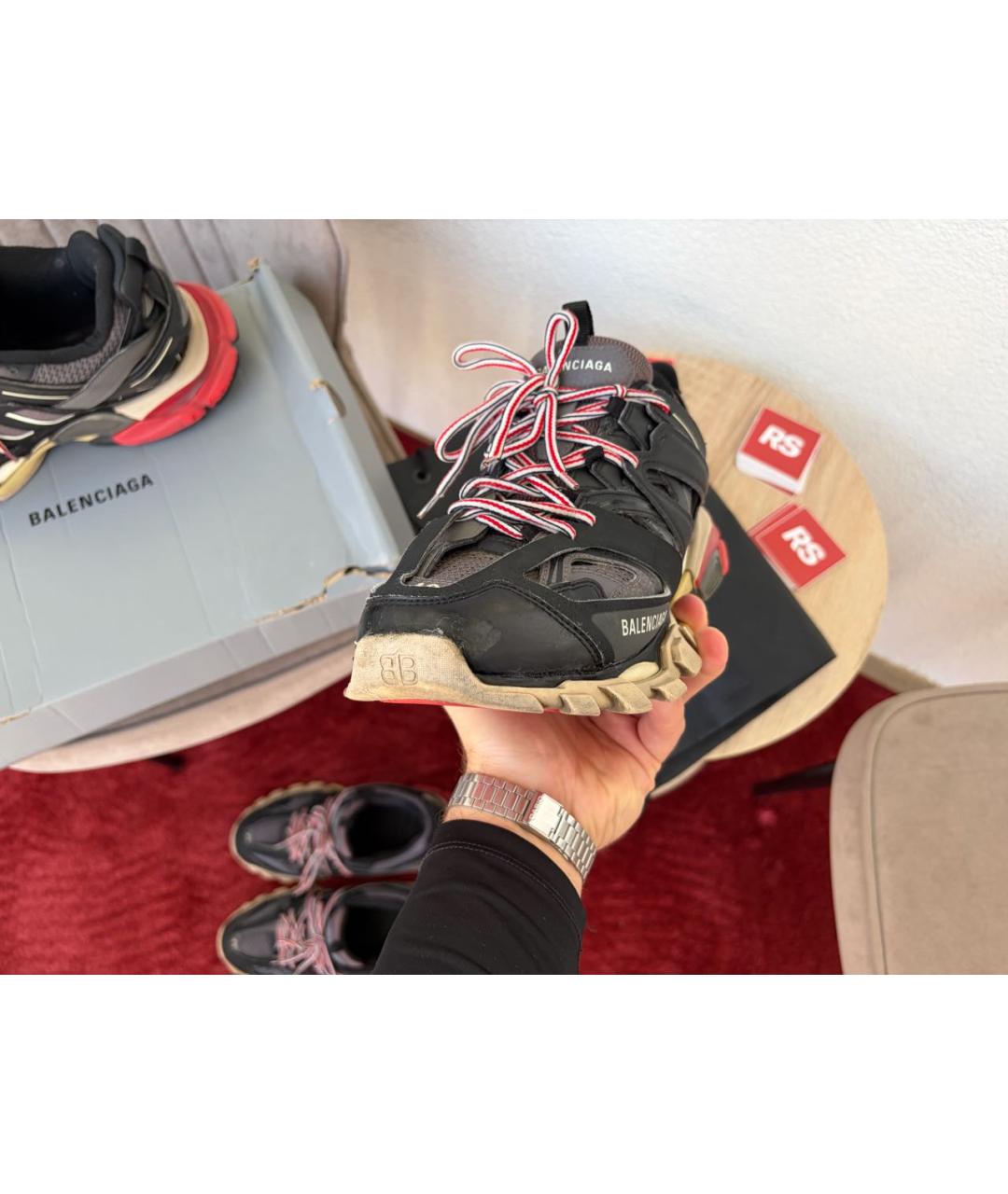 BALENCIAGA Мульти кожаные низкие кроссовки / кеды, фото 2