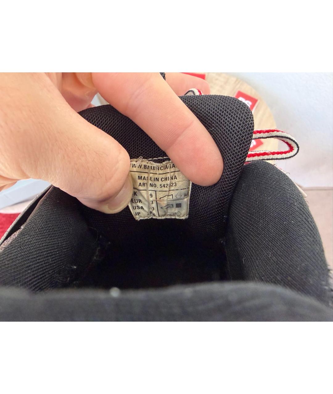 BALENCIAGA Мульти кожаные низкие кроссовки / кеды, фото 7