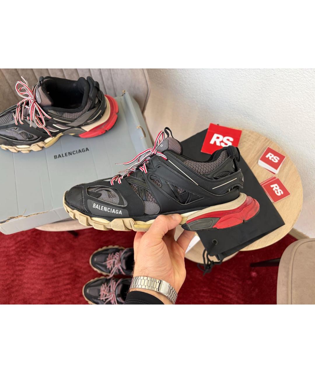 BALENCIAGA Мульти кожаные низкие кроссовки / кеды, фото 9