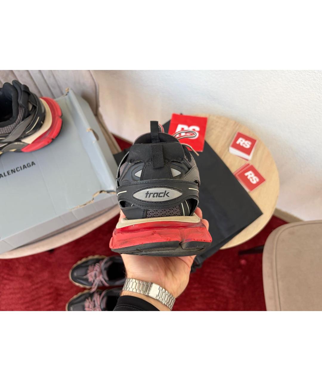 BALENCIAGA Мульти кожаные низкие кроссовки / кеды, фото 4