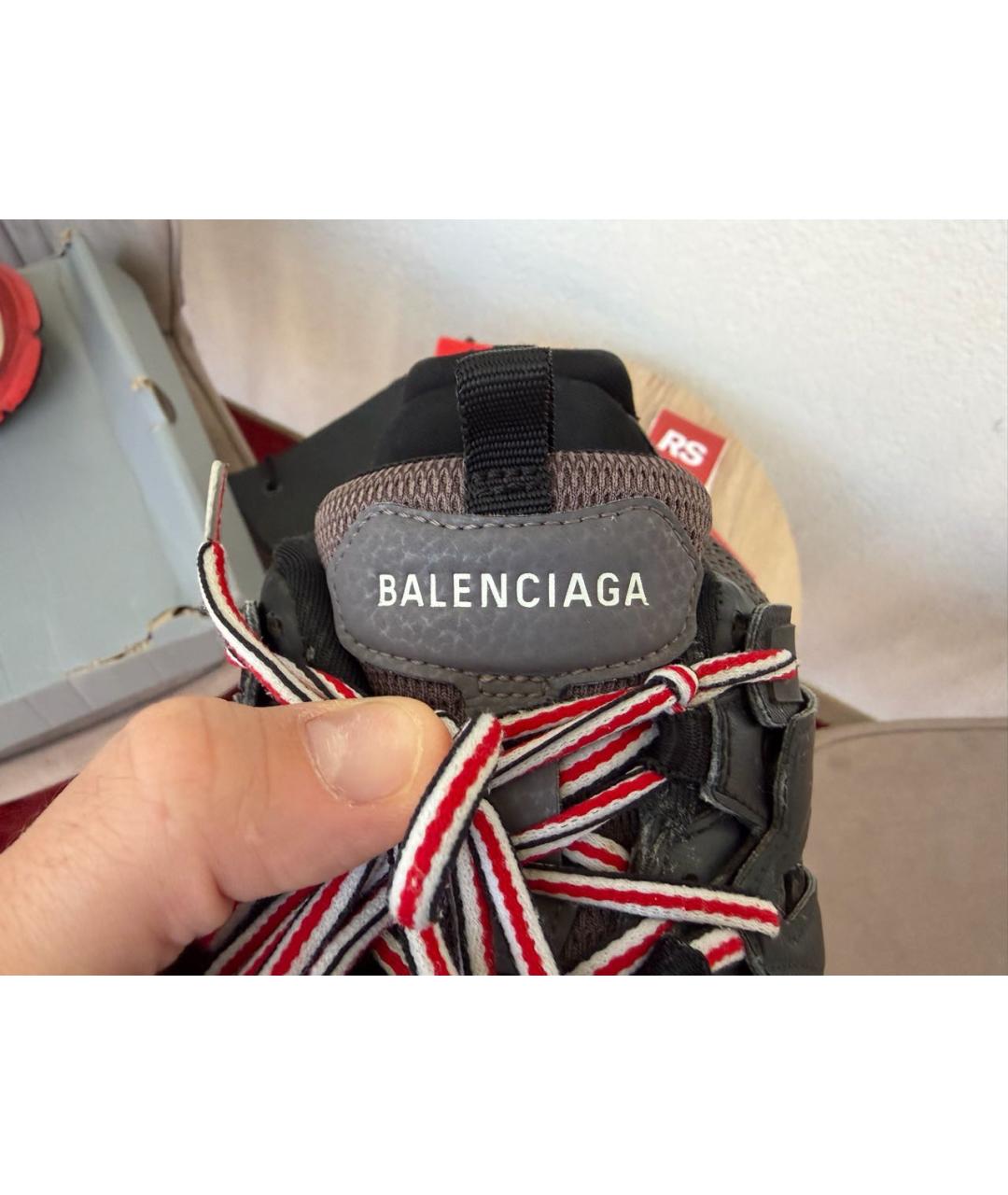 BALENCIAGA Мульти кожаные низкие кроссовки / кеды, фото 6