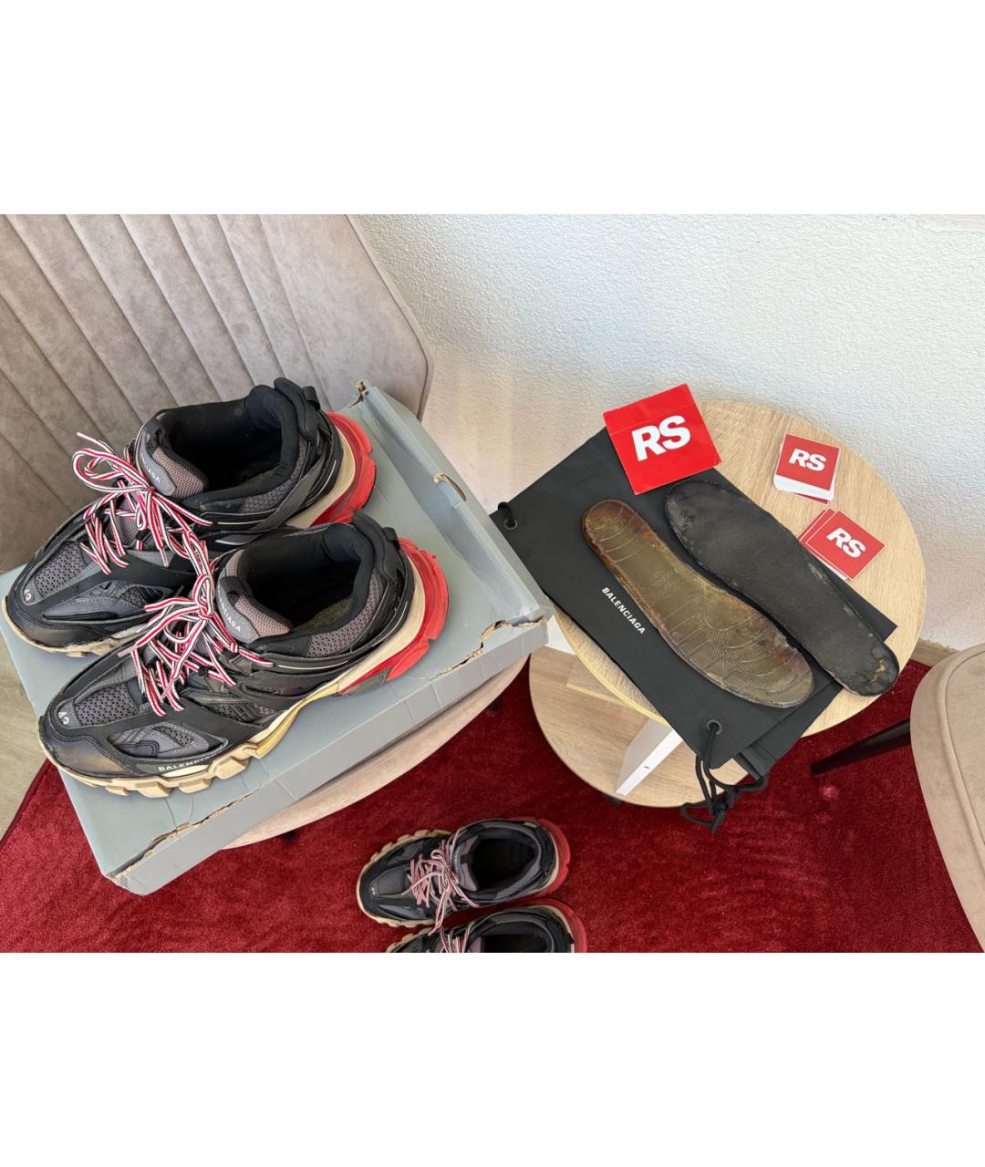 BALENCIAGA Мульти кожаные низкие кроссовки / кеды, фото 8