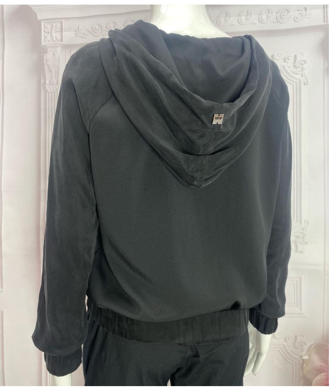 TWIN-SET Черная вискозная блузы, фото 8