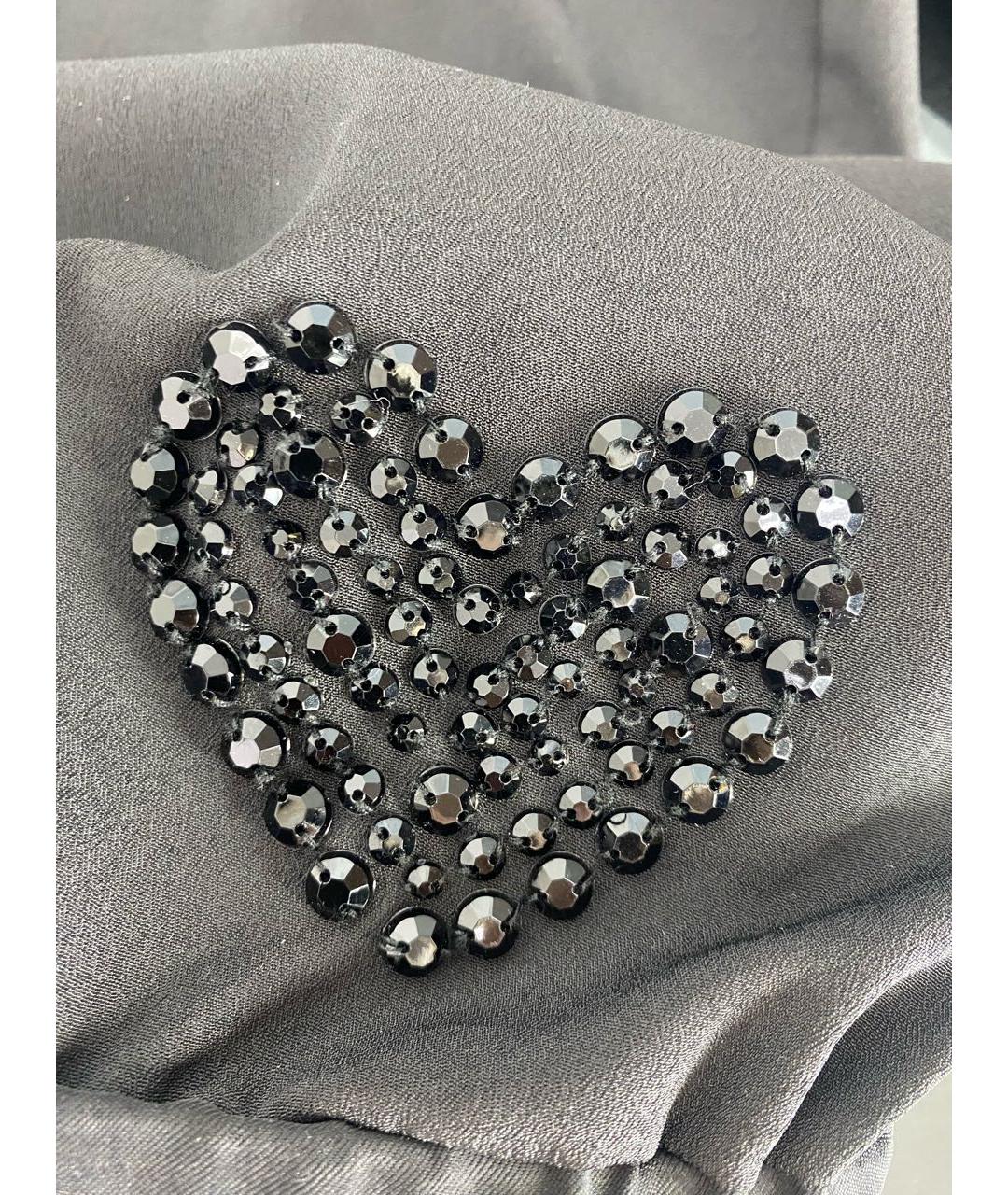 TWIN-SET Черная вискозная блузы, фото 4