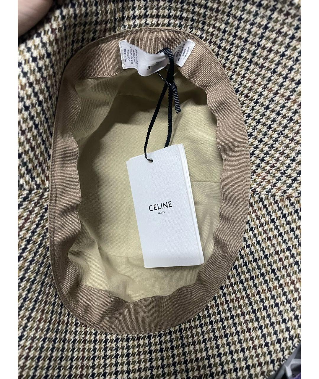 CELINE Коричневая шерстяная панама, фото 3