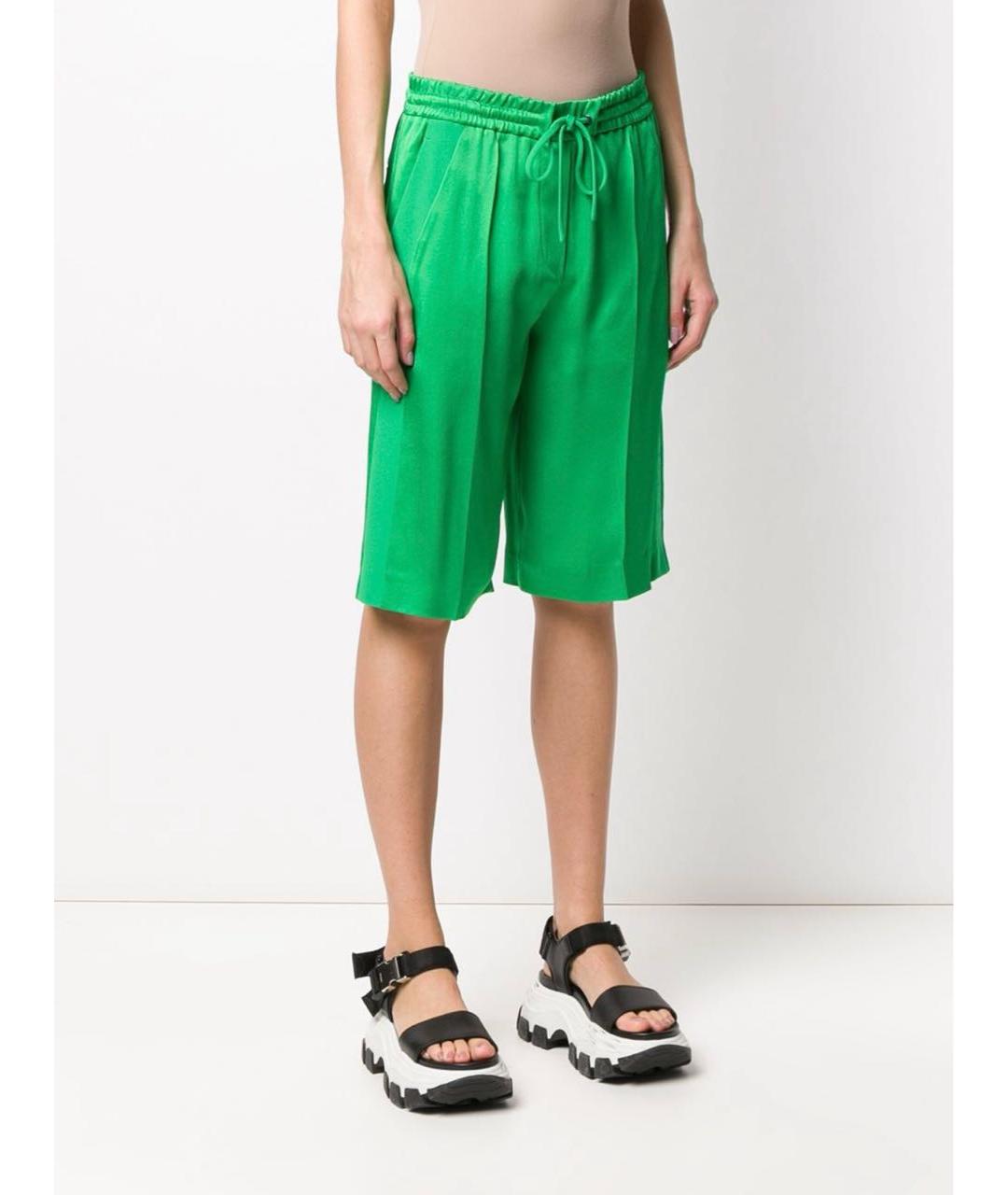 ICEBERG Зеленые вискозные шорты, фото 3