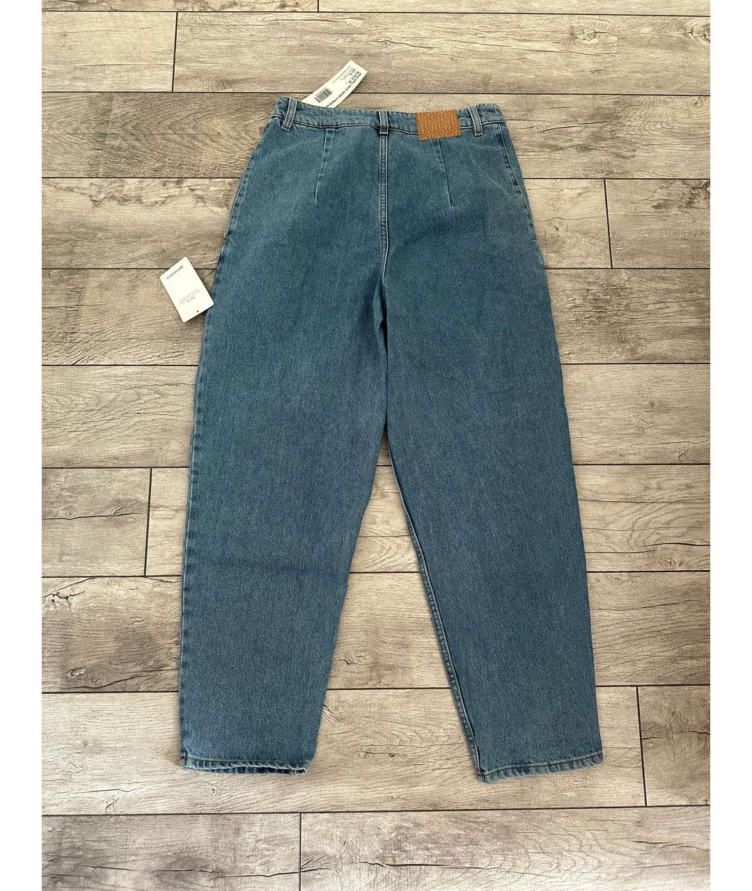 MAGDA BUTRYM Голубые хлопковые джинсы слим, фото 7