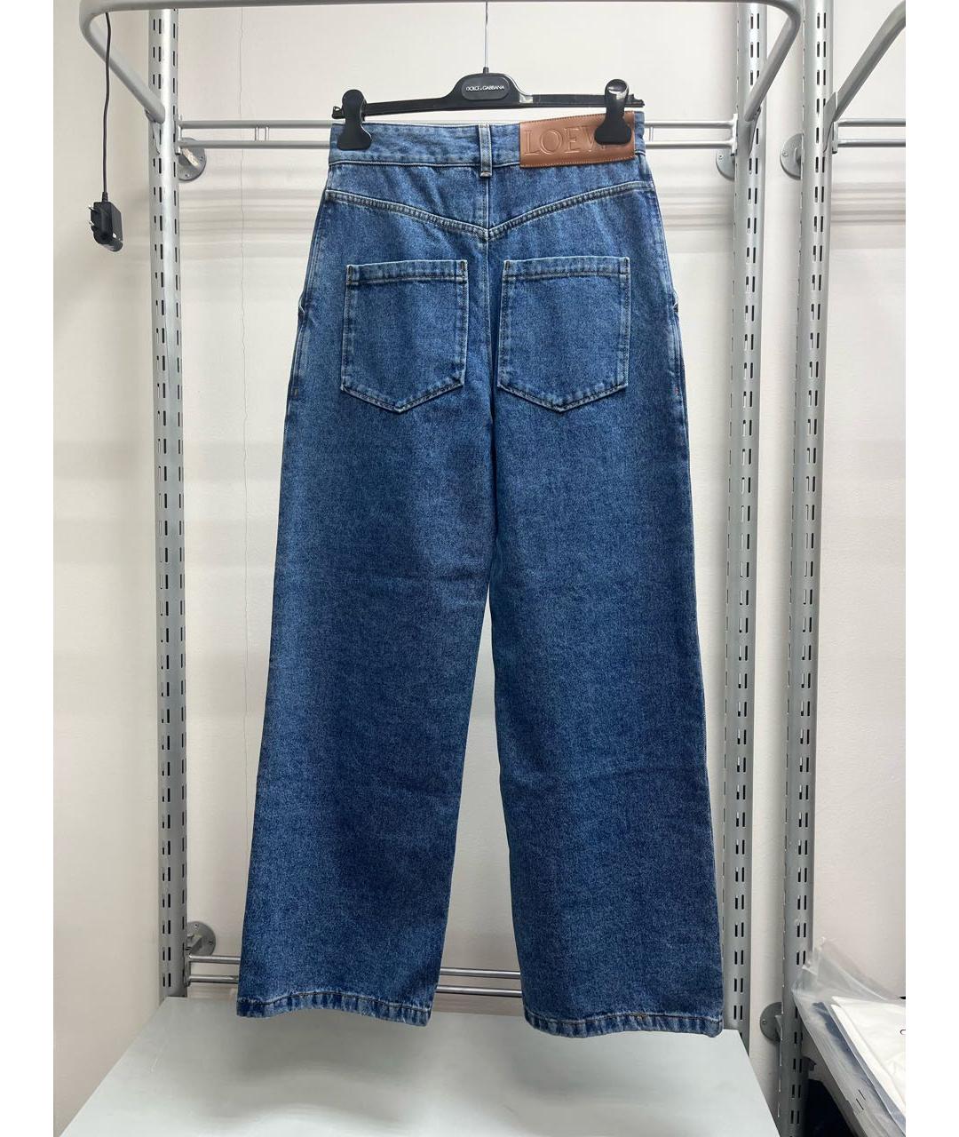 LOEWE Синие хлопковые прямые джинсы, фото 3