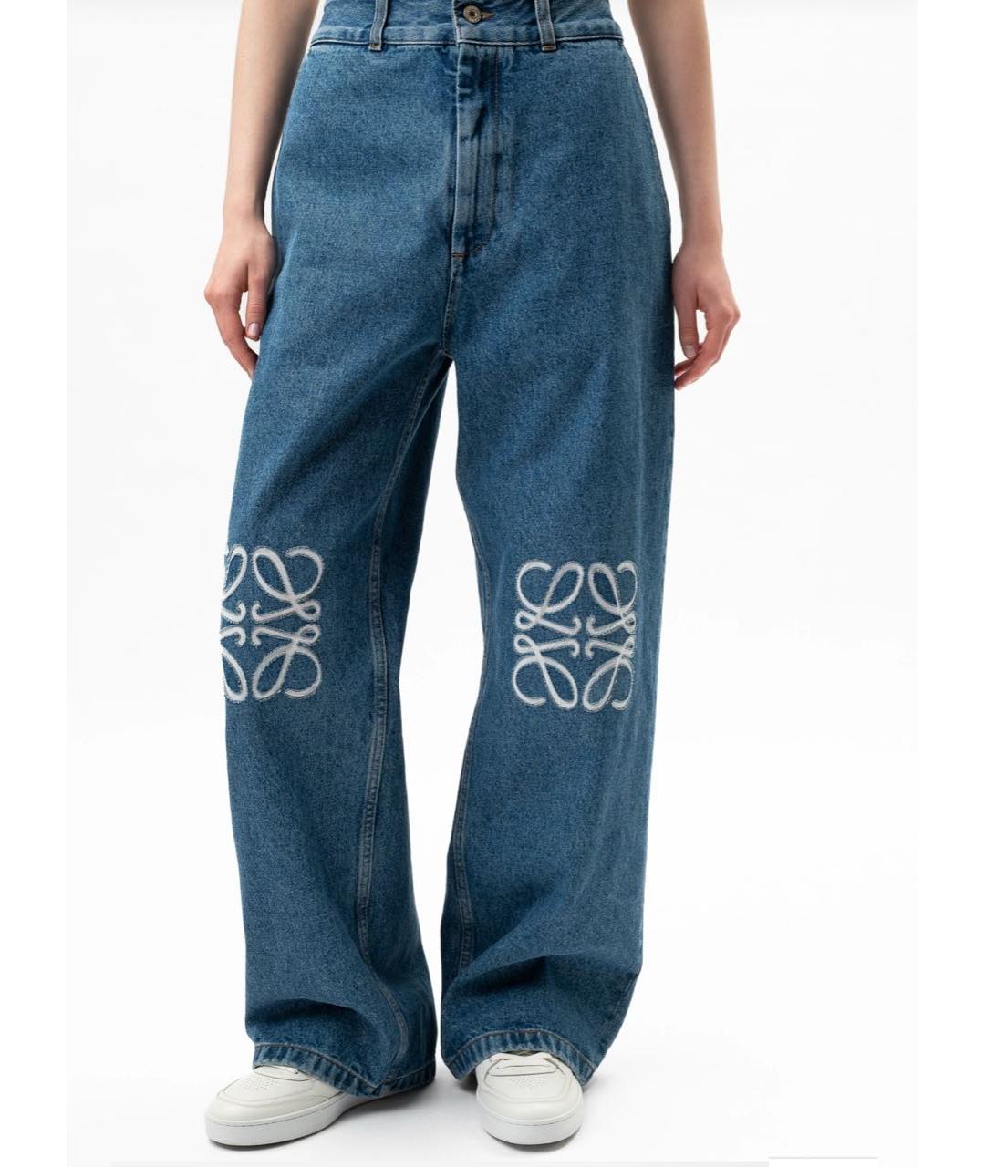 LOEWE Синие хлопковые прямые джинсы, фото 8