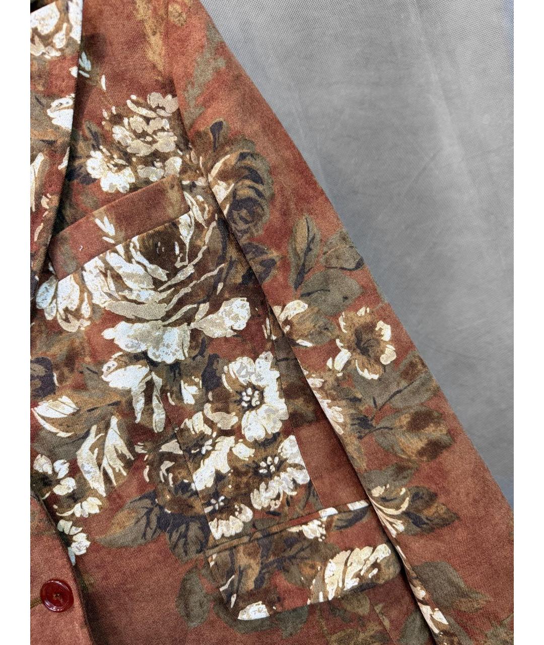 ETRO Коричневый шерстяной жакет/пиджак, фото 7