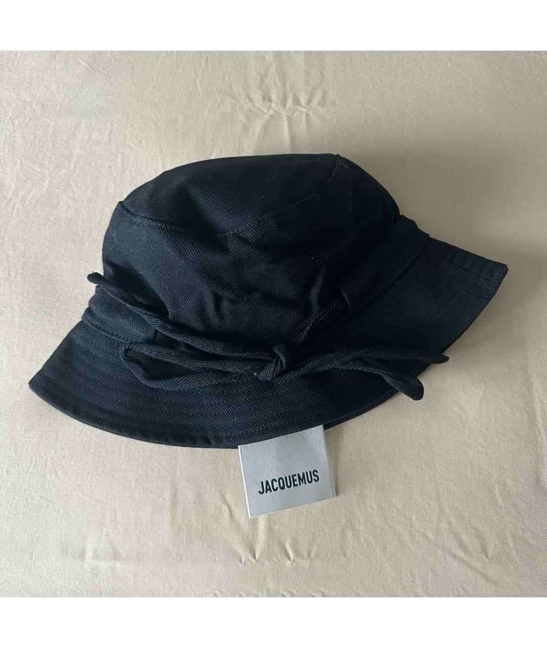 JACQUEMUS Черная хлопковая панама, фото 2