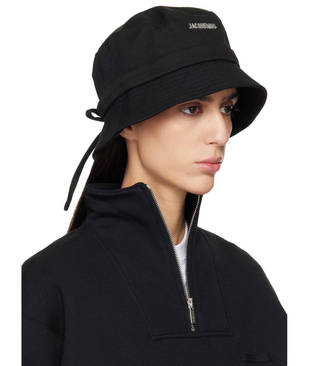 JACQUEMUS Черная хлопковая панама, фото 5