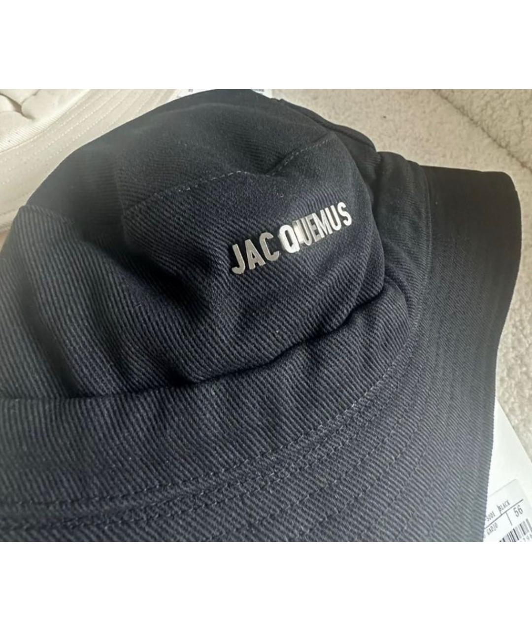 JACQUEMUS Черная хлопковая панама, фото 4