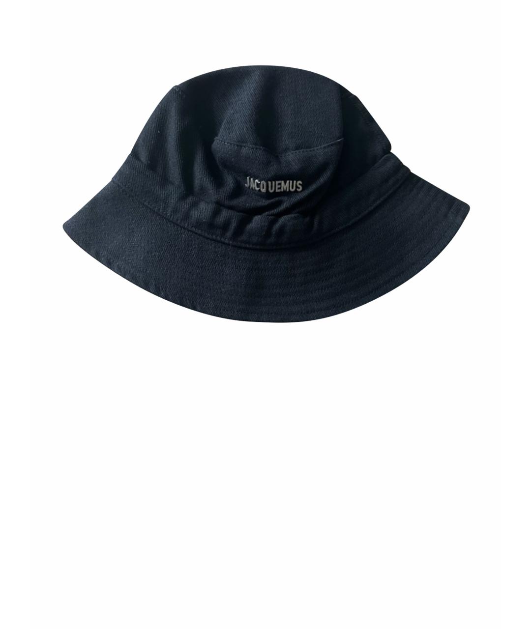 JACQUEMUS Черная хлопковая панама, фото 1