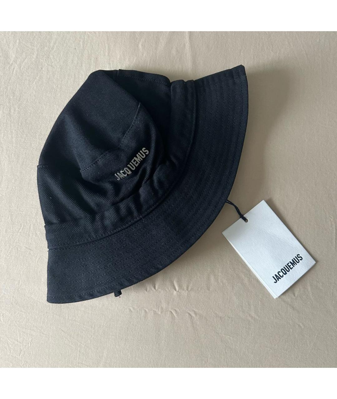 JACQUEMUS Черная хлопковая панама, фото 6