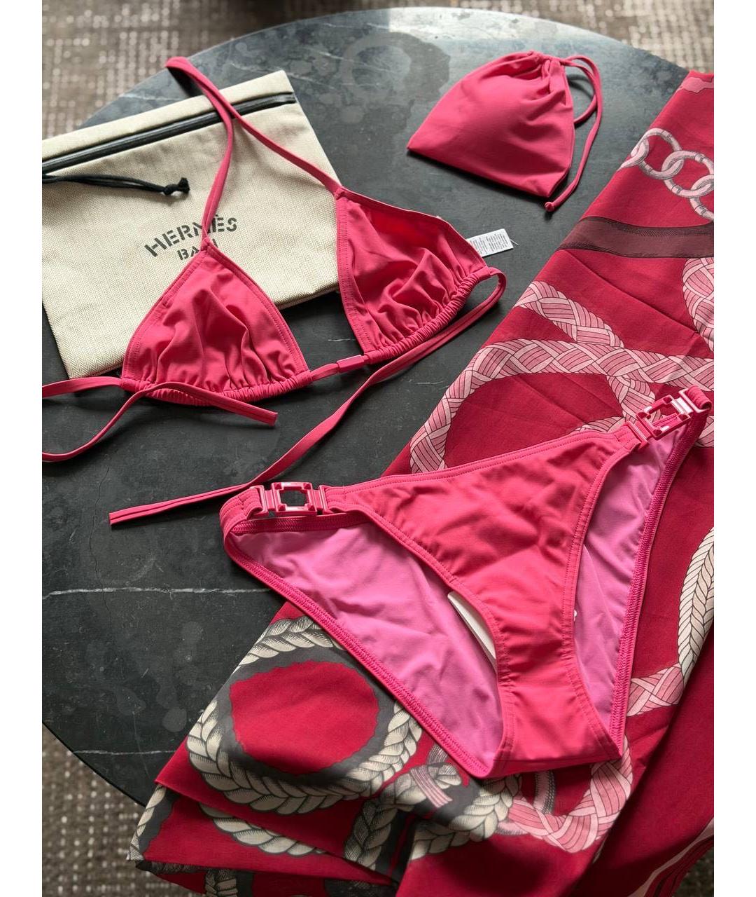 HERMES Фуксия купальник, фото 3