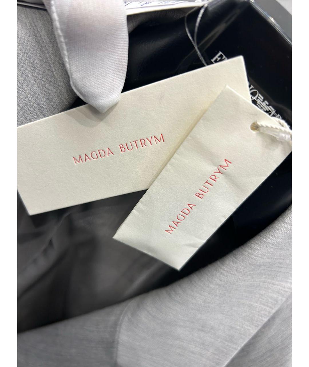 MAGDA BUTRYM Серый шерстяной костюм с брюками, фото 8