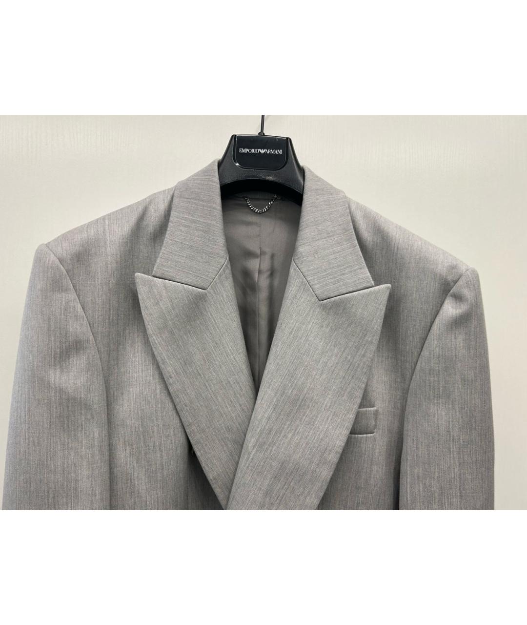 MAGDA BUTRYM Серый шерстяной костюм с брюками, фото 7