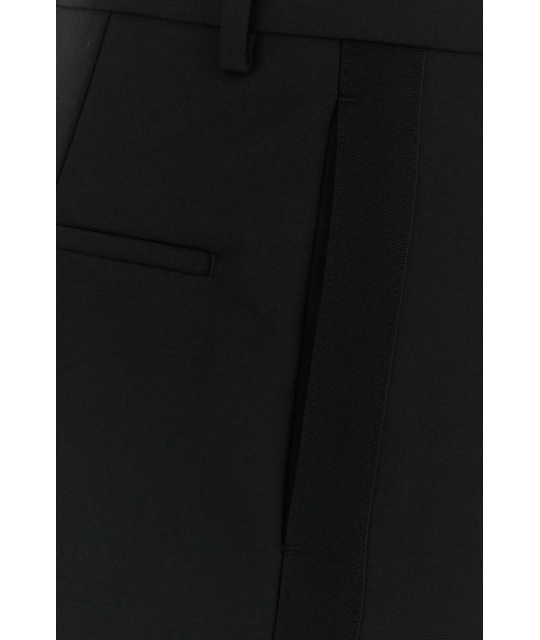 DRIES VAN NOTEN Черные полиэстеровые шорты, фото 3