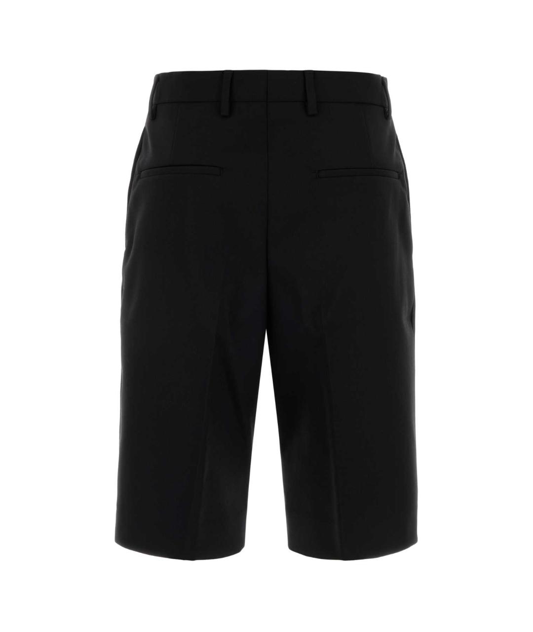 DRIES VAN NOTEN Черные полиэстеровые шорты, фото 2