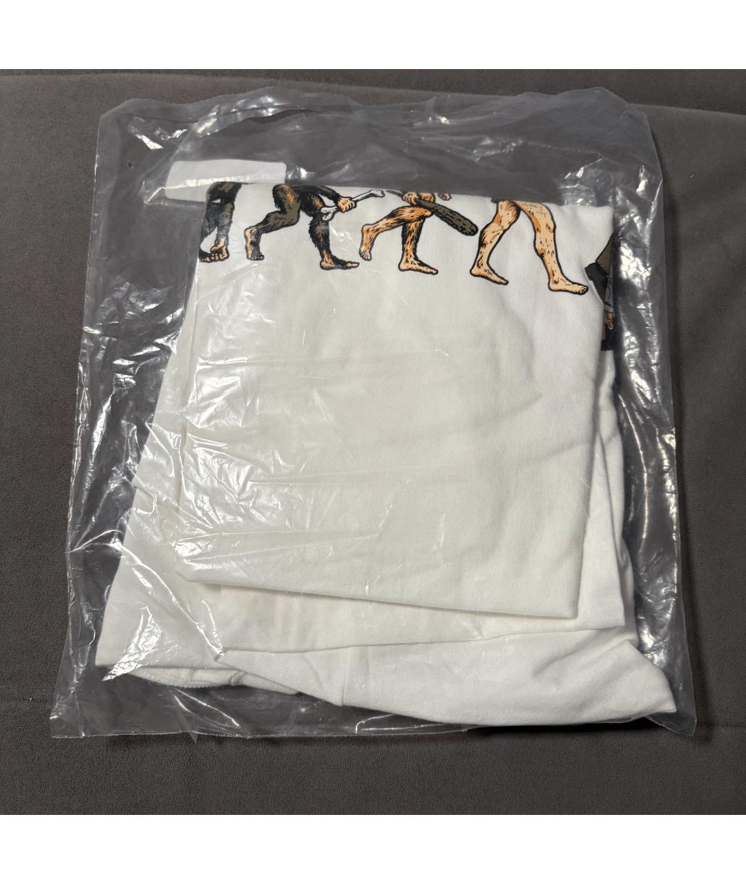 SUPREME Белая хлопковая футболка, фото 6