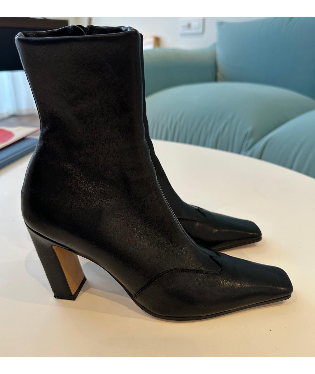 KHAITE Черные кожаные ботильоны, фото 8